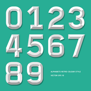 现代字母数字颜色样式