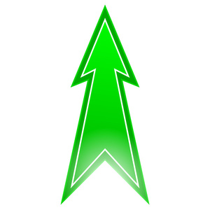 向上的绿色箭头图片