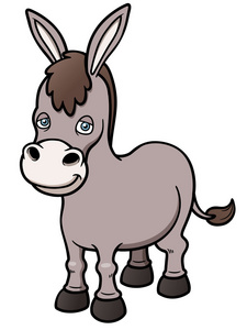 卡通野驴驴子, 侧面视图小毛驴.卡通套驴子.卡通真正的驴头走驴侧景.