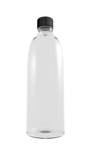 在白色背景上的空矿泉水瓶设计图片
