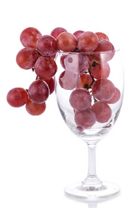 红葡萄和玻璃