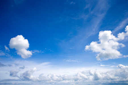 纯卡通风格的蓝色背景太阳系所有行星蓝蓝的天空云蓝色的天空和太阳