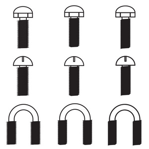 螺钉图标集