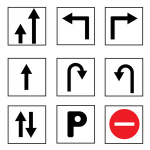 矩形的交通标志图片