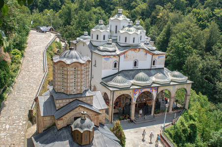 东正教教堂和修道院，st.joachim osogovski 在马其顿，克里瓦帕兰卡