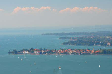 上湖 bodensee，德国林道壮观风景如画观