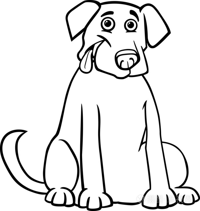 拉布拉多犬卡通的图画书