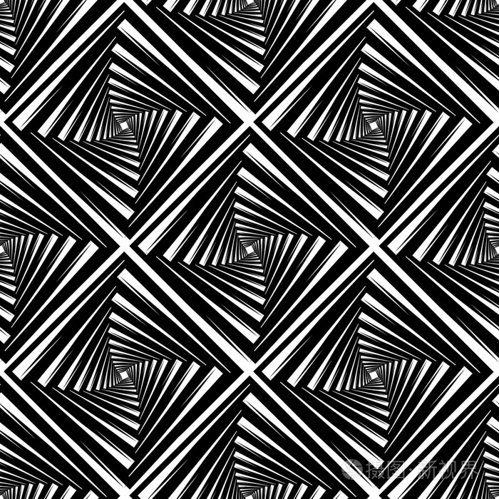 无缝模式与正方形,矢量图