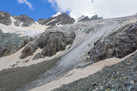 高加索山冰川  