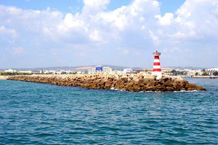 红色灯塔，里斯本，葡萄牙 欧洲