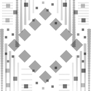 从圈子和菱形抽象黑色和白色背景
