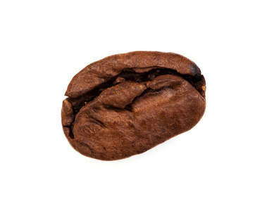 咖啡豆在白色背景上孤立