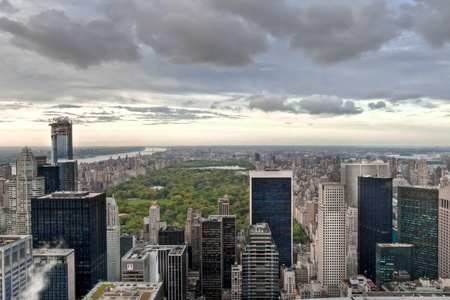 上部曼哈顿和中央公园高查看，纽约美国
