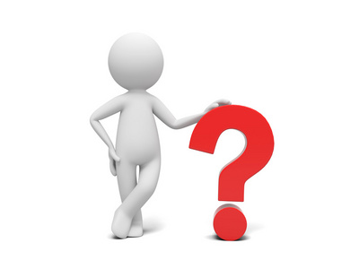 选择混淆可爱商人与他头顶问号什么有趣的扁平人物插图商务系列女朋友