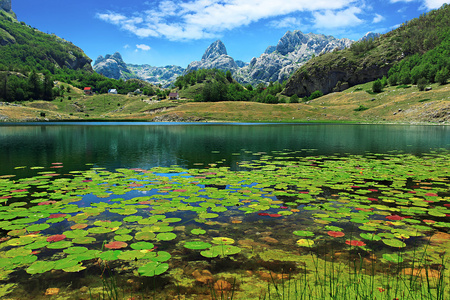 在黑山山下湖