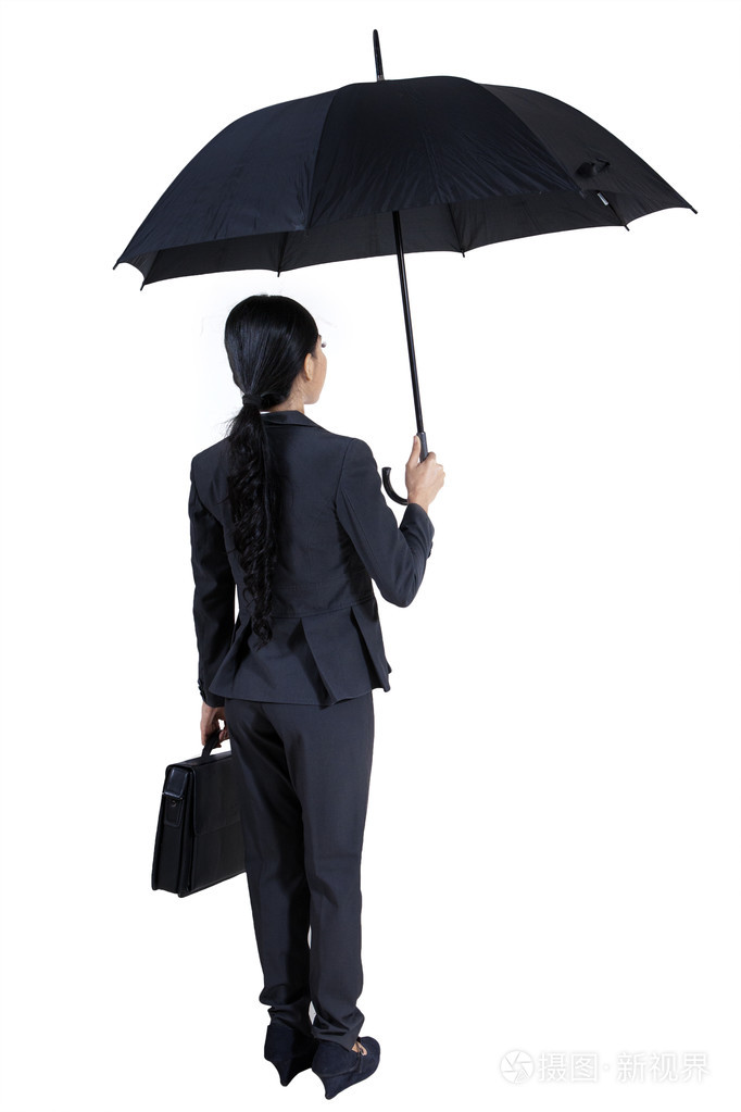 保险代理人持有一把伞隔离