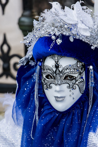 传统的威尼斯狂欢节面具