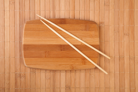 竹凉席和筷子