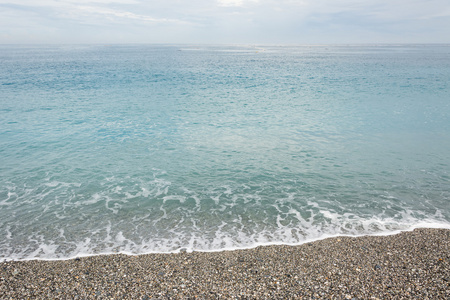 海景与多云的天空