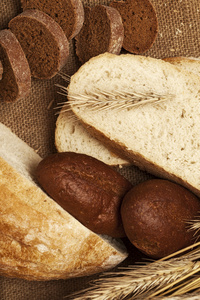 小麦和黑麦面包