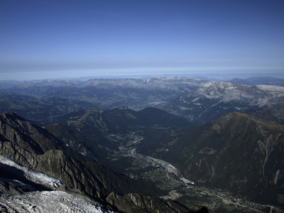 阿尔卑斯从钻头 du midi 的视图