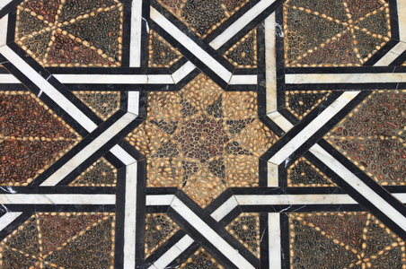 摩洛哥平铺的地板