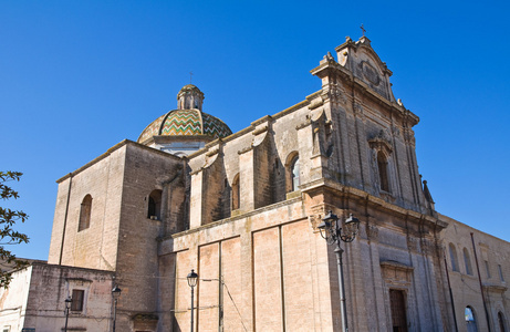 圣玛丽亚 di costantinopoli 大教堂。曼杜里亚。普利亚大区。意大利