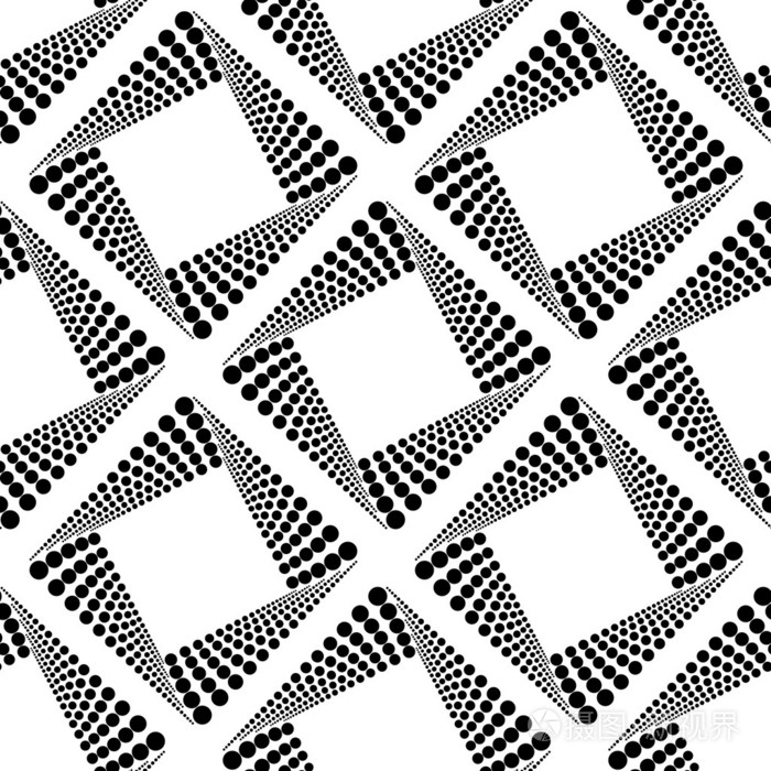 无缝模式与正方形矢量图