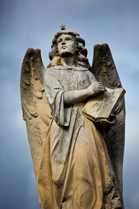 漂亮的雕塑在墨尔本公墓图片