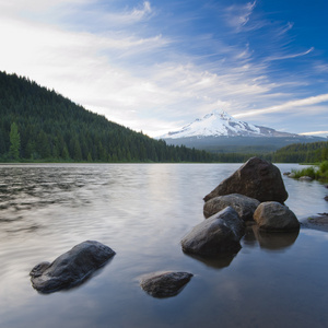 火山山胡德在俄勒冈州，美国