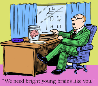 明亮的年轻大脑