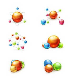 分子图标矢量集图片