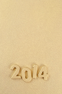 2014 年金色数字照片