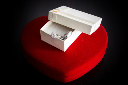 心形盒 礼品盒 订婚戒指