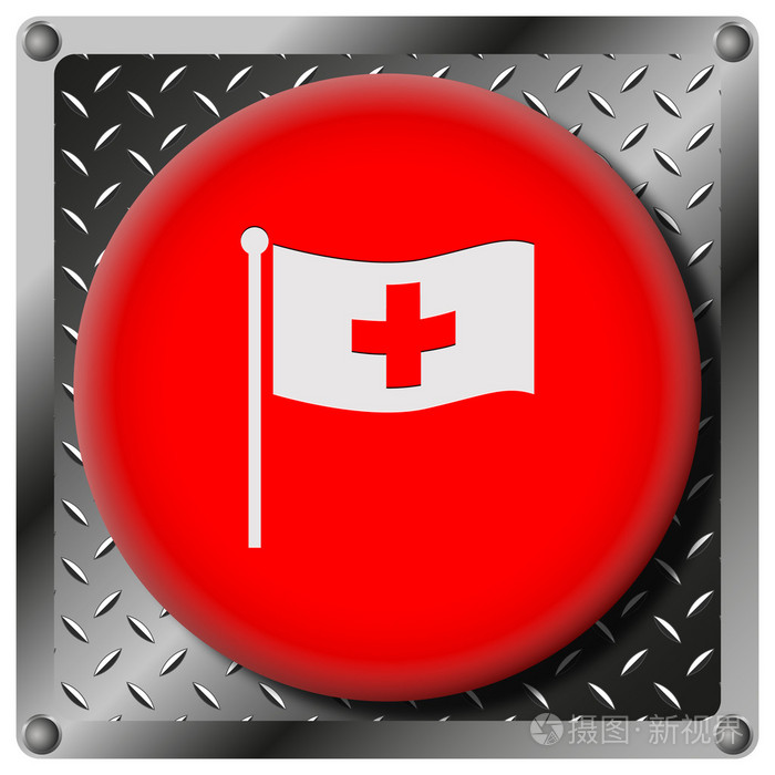 十字标志金属图标