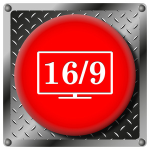 16 9 电视金属图标
