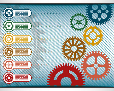 演示文稿模板与齿轮
