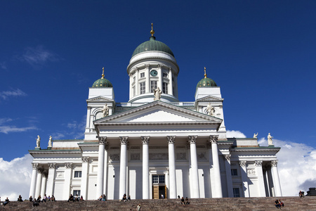 赫尔辛基大教堂Tuormiokirkko，赫尔辛基或h的地标