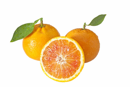 两个橙子的一半