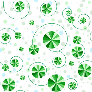 无缝模式与绿色圆圈