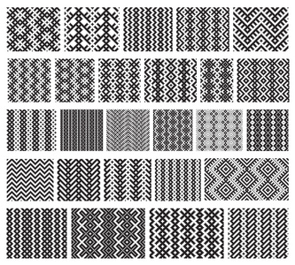 26 单色优雅无缝 patterns.vector 饰品一套