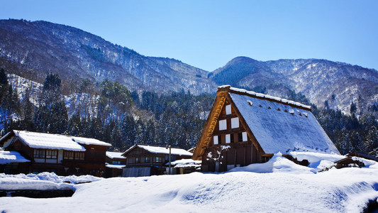 在白川乡町村别墅