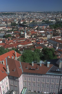 布拉格，捷克共和国的鸟瞰图