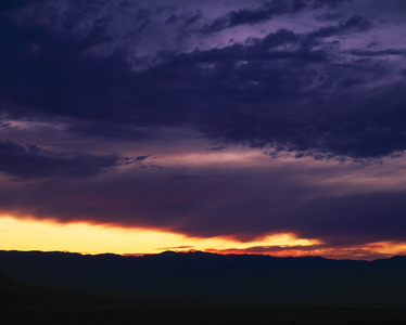 死亡谷国家公园落日