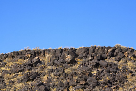 玄武岩熔岩岩石悬崖