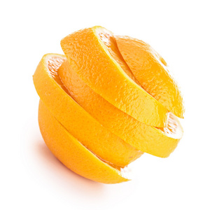 新鲜切片的橙