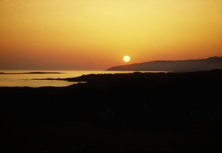 沿海的日落，magahrea，多尼戈尔郡爱尔兰