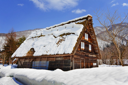 在白川乡町村别墅  