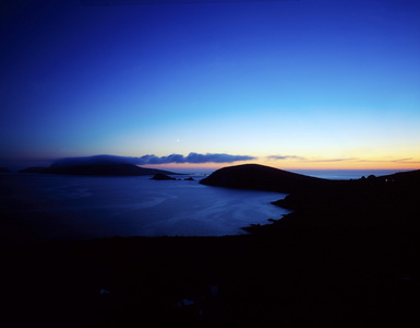 夕阳下，莫尔头 布拉斯基群岛爱尔兰