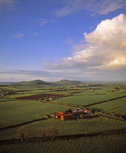 建筑物景观 郡 爱尔兰的鸟瞰图